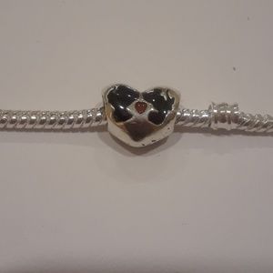 European Silver Plated Charm